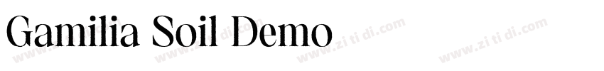 Gamilia Soil Demo字体转换